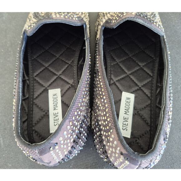 Steve Madden Men\'s Camo Rhinestone Loafers Slip-On Smoking Shoes Size 10 main image 11